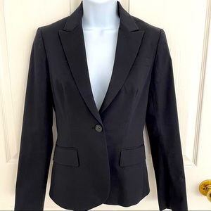 Theory Womens Gabe Stretch Wool Blazer Black Size 2